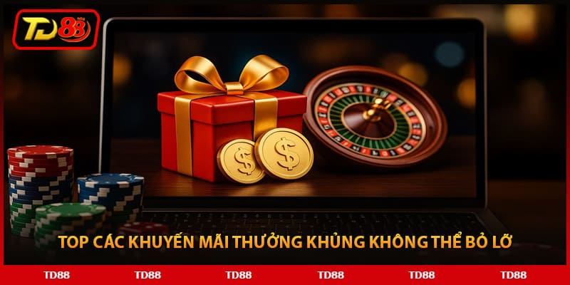 Top các khuyến mãi thưởng khủng không thể bỏ lỡ
